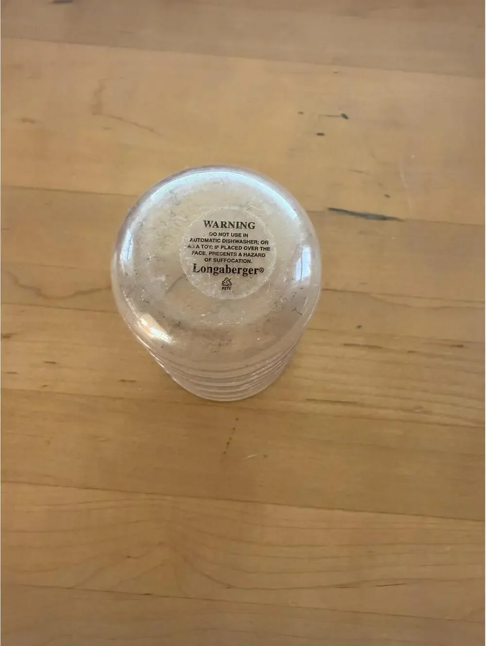 Longaberger Basket Clear Plastic Protector 2.5